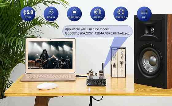Ламповый предусилитель Bluetooth 5.0 с лампами 6Н3П Донецк