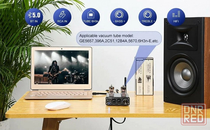 Ламповый предусилитель Bluetooth 5.0 с лампами 6Н3П Донецк - изображение 4