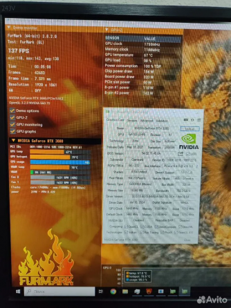 Видеокарта RTX 3080 Gainward Phoenix 10Gb Донецк