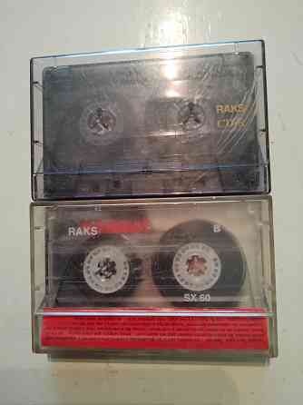 Аудиокассеты RAKS cd-r и sx , 60-минутного звучания , 2 штуки . Макеевка