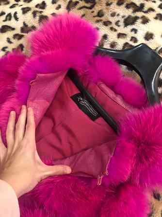 Длинная меховая жилетка 95см Донецк