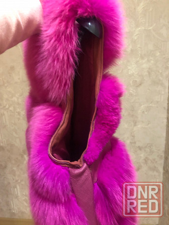 Длинная меховая жилетка 95см Донецк - изображение 7