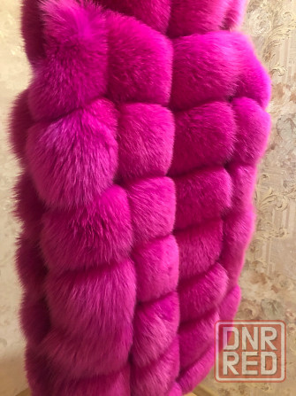 Длинная меховая жилетка 95см Донецк - изображение 2