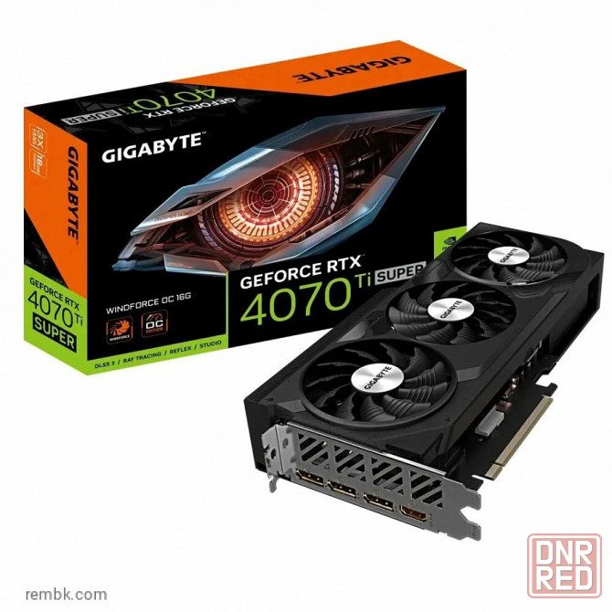 Видеокарта Gigabyte GeForce RTX 4070 Ti Super WindForce OC 16Gb (GV-N407TSWF3OC-16GD) Макеевка - изображение 1