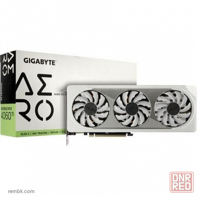 Видеокарта GeForce RTX 4060Ti 8Gb Gigabyte GV-N406TAERO OC-8GD Макеевка - изображение 1
