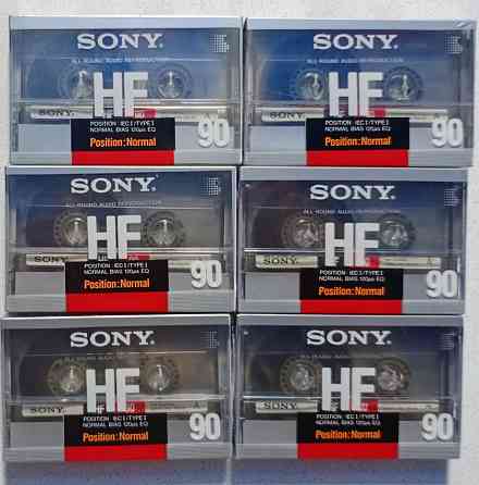 Новые Японские запечатанные аудиокассеты в идеальном состоянии. Sony HF90-Type-I. Донецк
