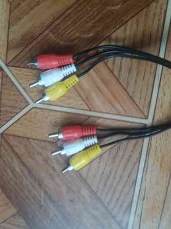 Аудио видео провод кабель тюльпани 3RCA-3RCA 102 см новий Донецк
