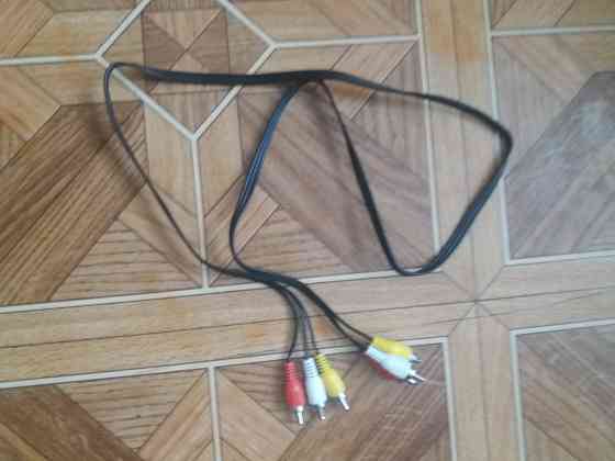 Аудио видео провод кабель тюльпани 3RCA-3RCA 102 см новий Донецк