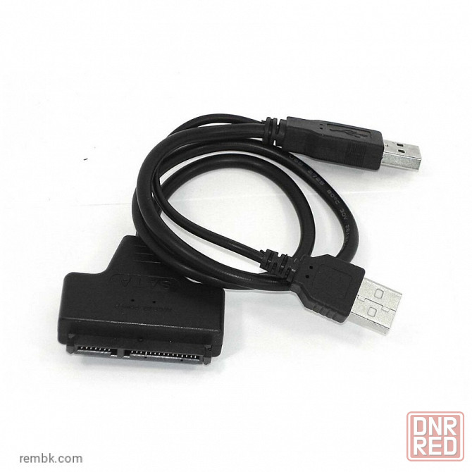 Переходник sata на usb 2.0 на шнурке 50см с индикаторами питания и чтения hdd dm-685 | Гарантия Макеевка - изображение 1