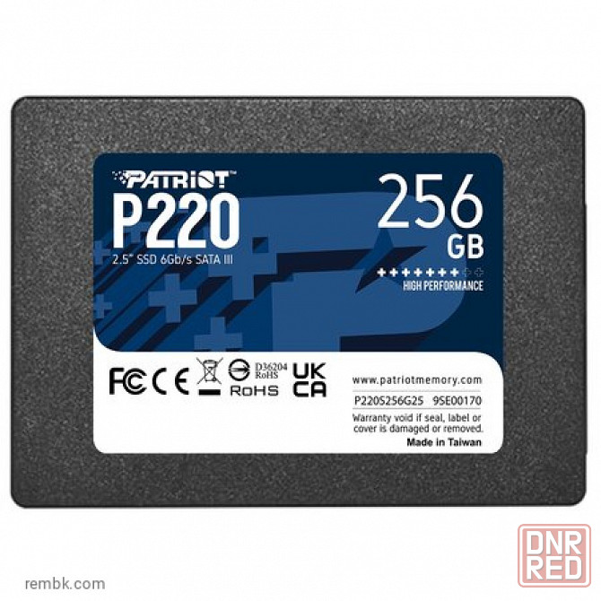 Твердотельный накопитель ssd sata iii patriot p220s256g25 256gb p220 в макеевке днр | Гарантия Макеевка - изображение 1