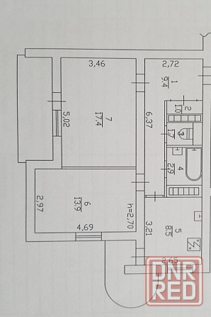 Просторная 2-комнатная квартира в центре, пр.Маяковского Донецк - изображение 9