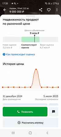 Рассрочка 4х 74кв центр Ворошиловский б пушкина парк щербакова Донецк