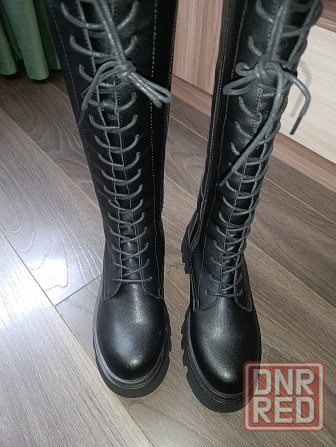 Продам зимние кожаные сапоги Донецк - изображение 1
