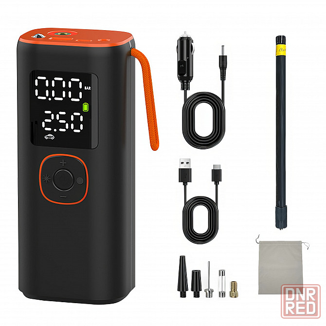 Беспроводной автомобильный компрессор + PowerBank + фонарь Донецк - изображение 7