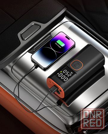 Беспроводной автомобильный компрессор + PowerBank + фонарь Донецк - изображение 4