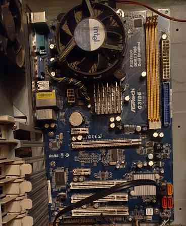 Материнская плата ASRock G31DE + процессор e6750 Донецк