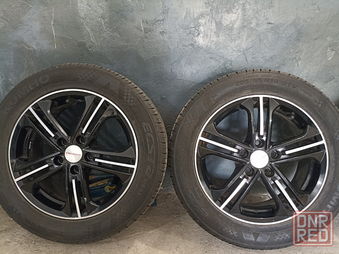 диски +летняя резина Kumho ecsta hs51 205/55 r16 Донецк - изображение 8