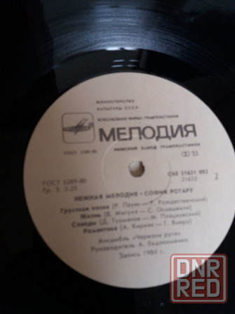Грампластинка софия ротару "нежная мелодия" Донецк - изображение 6
