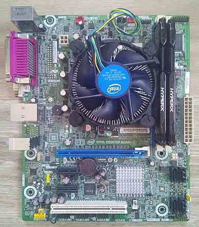 Intel DH61CR Socket 1155 + DDR3 4+4Gb 1333MHz + Intel Core i3-2100 3.1 GHz + кулер - Основа для пк Донецк