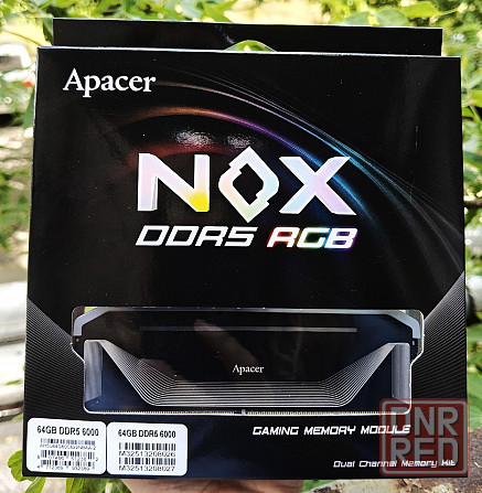 Оперативная память DDR5 Apacer NOX RGB 64GB (kit 2x32GB) 6000MHz CL38 Донецк - изображение 1