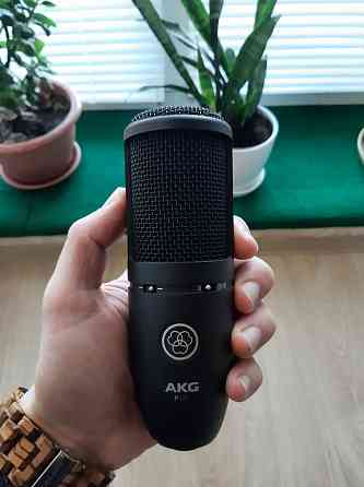 Cтудийный микрофон AKG P 120 + Arturia minifuse 1 + акустический экран + поп фильтр + паук Донецк