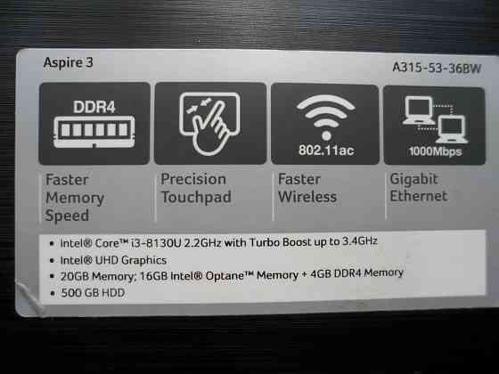 Ноутбук Acer c Core i3 8gen - супер состояние Донецк