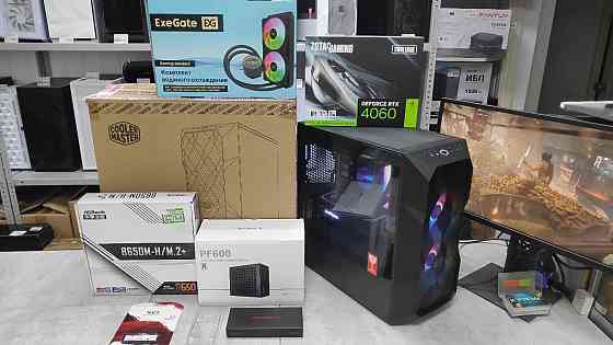Мощный игровой системный блок (Ryzen 5 8400F / DDR5-5600 32Gb / NVME_1Tb / RTX 4060 8Gb / 600W) Харцызск