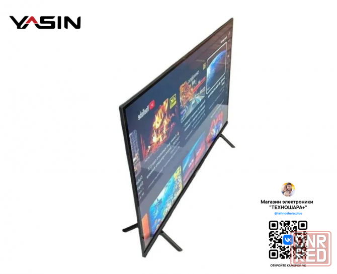 43" тв Yasin LED-43G11K. FullHD|Smart|Android11/GoogleTV|HDR|Голос Донецк - изображение 3