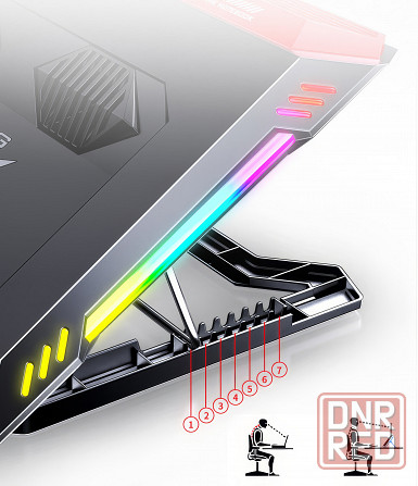 Охлаждающая подставка для ноутбука с RGB-подсветкой Донецк - изображение 7