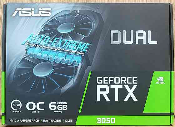 Видеокарта ASUS GeForce RTX 3050 Dual OC Edition 6GB (DUAL-RTX3050-O6G) Донецк