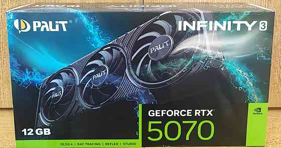 Видеокарта Palit GeForce RTX 5070 12GB GDDR7 Infinity 3 (256bit) (2512/28000) 3-х кулерная Донецк