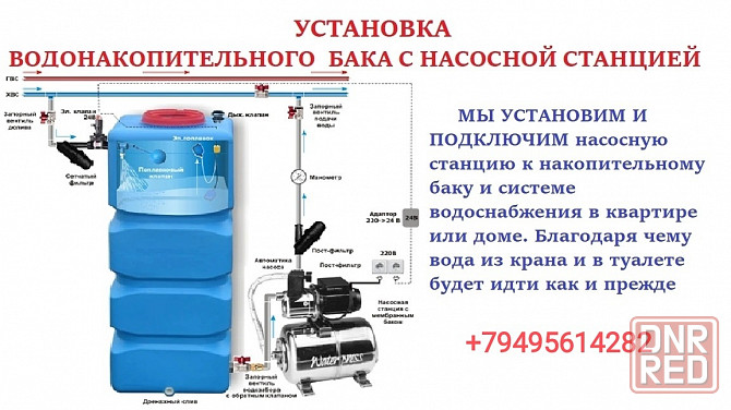 Установка накопительных баков Макеевка - изображение 1