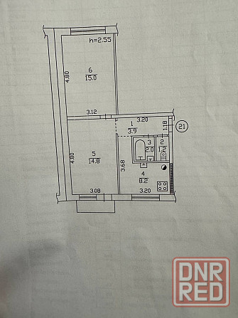 Продам 2 ком квартиру Полоцкая Буденновский район Донецк - изображение 6