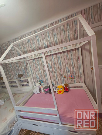 Кровать домик детская с матрацом 160х80 Донецк - изображение 2