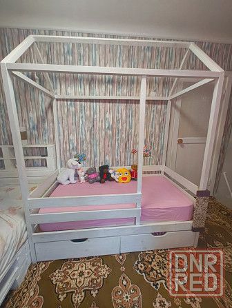 Кровать домик детская с матрацом 160х80 Донецк - изображение 1