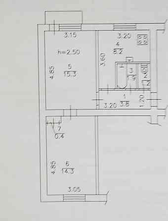 Продается 2 к квартира 2/5, Бирюзова Донецк