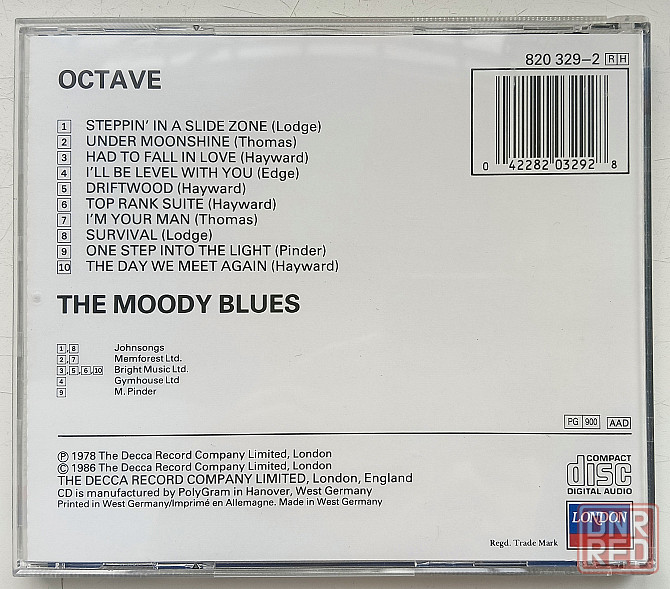 Фирменный CD: Moody Blues (1978) Octave Макеевка - изображение 4