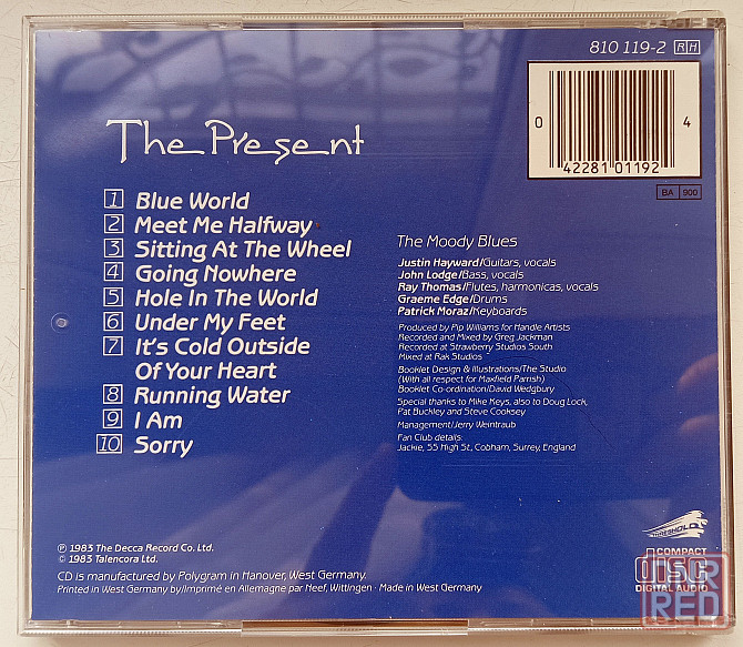 Фирменный CD: Moody Blues (1983) The Present Макеевка - изображение 4