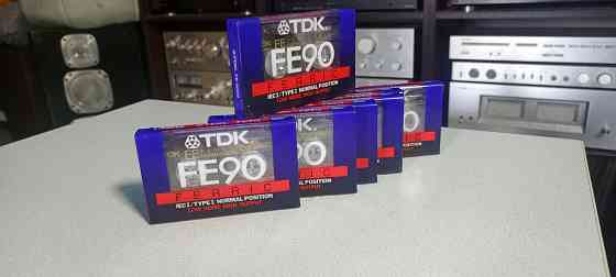 Новые запечатанные аудиокассеты TDK-FE90 Ferric -Type-I. Донецк