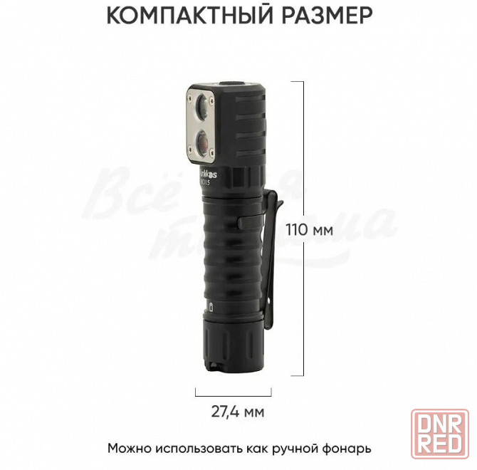 Профессиональный налобный фонарик Wurkkos HD15 Донецк - изображение 7