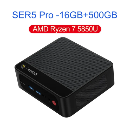 Мини-пк Beelink SER5 Pro, AMD Ryzen 7 5850U, 16 Gb DDR4, SSD 500Gb, Windows 11 Макеевка
