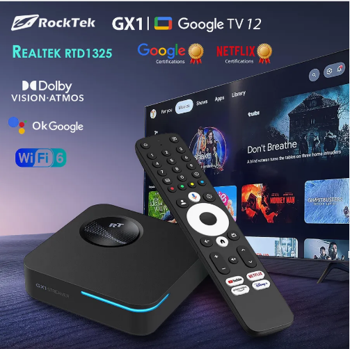 Смарт-тв приставка RockTek GX1 4ГБ/32ГБ Realtek1325 Google TV 12 Макеевка