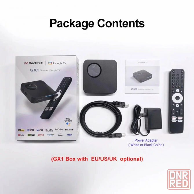 Смарт-тв приставка RockTek GX1 4ГБ/32ГБ Realtek1325 Google TV 12 Макеевка - изображение 8