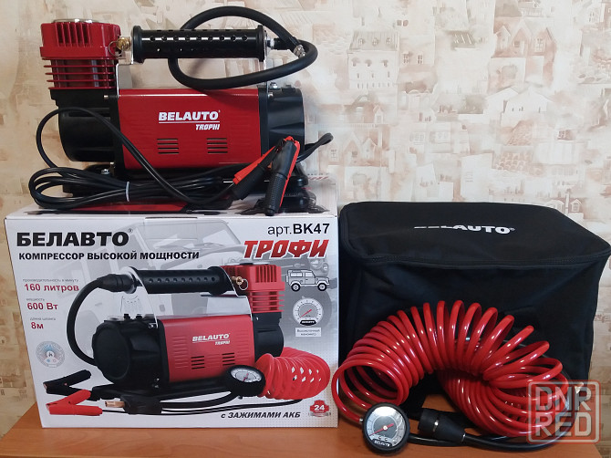 Компрессор автомобильный Belauto трофи BK47 160 л/мин, 600 Вт Донецк - изображение 3