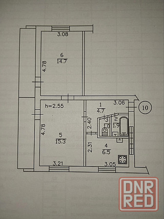 в продаже 2-х комнатная квартира, район ВАЗa, г.Донецк, Будeннoвcкий район Донецк - изображение 3