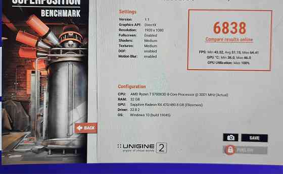 Видеокарта RX 570 8GB SAPPHIRE PULSE Донецк