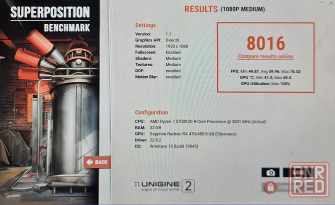 Видеокарта RX 480 8GB Sapphire Nitro plus Донецк - изображение 5