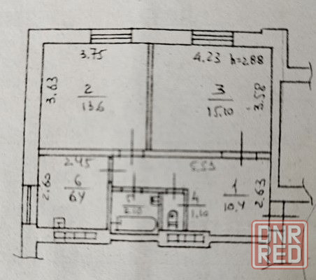 Продам 2кв-ру. Сталинка. Петровский р-н. Ориентир школа 108 ул.Рубинштейна. Донецк - изображение 7