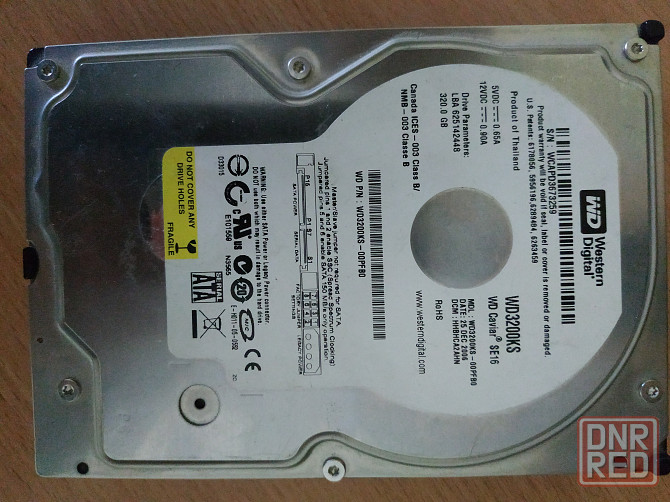 Жесткий диск Western Digital WDC-WD3200KS-00PFB0 320GB, SATA II, 7200 об\мин Донецк - изображение 1
