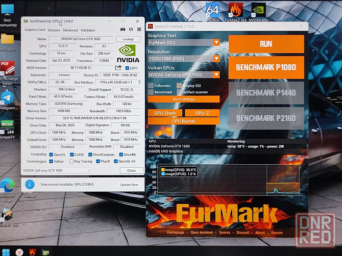 Игровой Lenovo Gaming 3 15.6 /i5-10300h /DDR4 24Gb/SSD 256Gb+ HDD 1Tb/GTX1650 4Gb Донецк - изображение 6